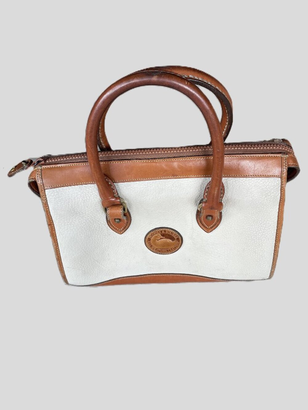 Dooney & Bourke All‑Weather Leather Satchel – Made in USA